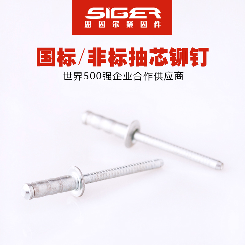 圓頭雙鼓全鐵抽芯鉚釘