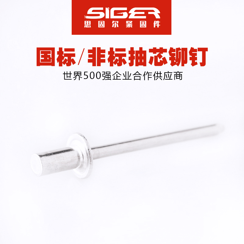 圓頭封閉全鋁抽芯鉚釘
