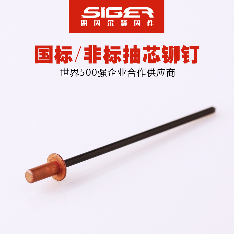 圓頭封閉銅抽芯鉚釘