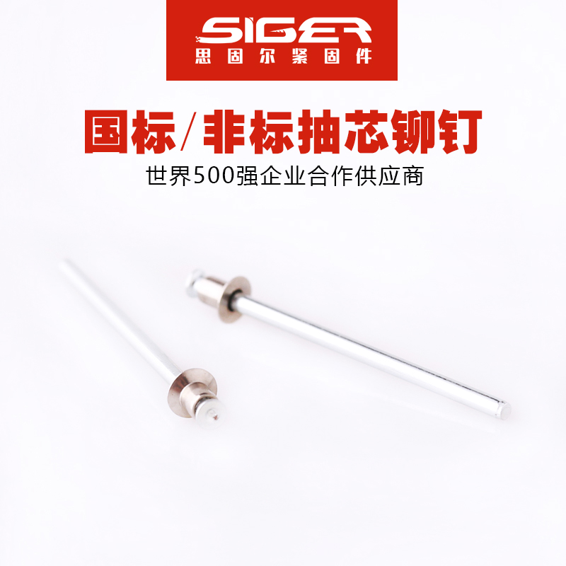 抽空沉頭不銹鋼抽芯鉚釘