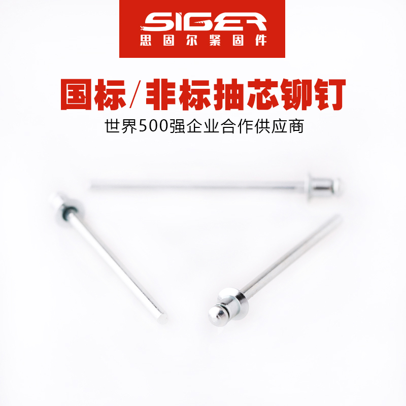 掉頭沉頭全鐵抽芯鉚釘