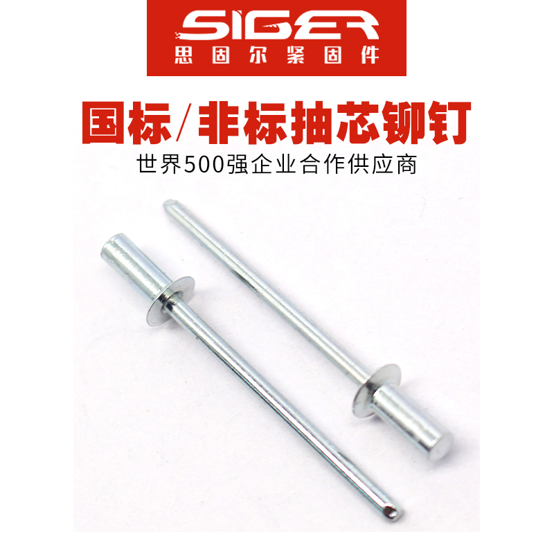 封閉沉頭全鐵抽芯鉚釘